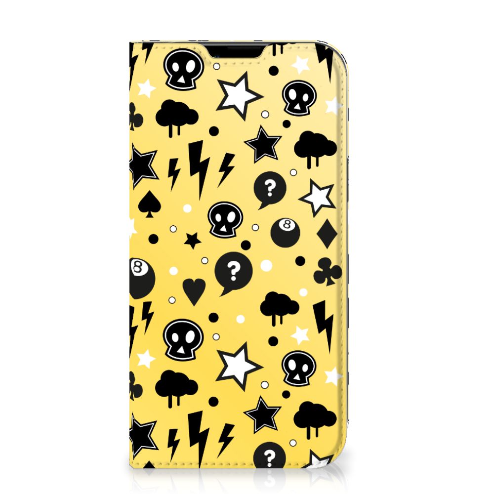 Mobiel BookCase iPhone 14 Plus Punk Geel