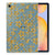 Samsung Galaxy Tab S6 Lite | S6 Lite (2022) Siliconen Hoesje Gouden Bloemen - B2C Telecom