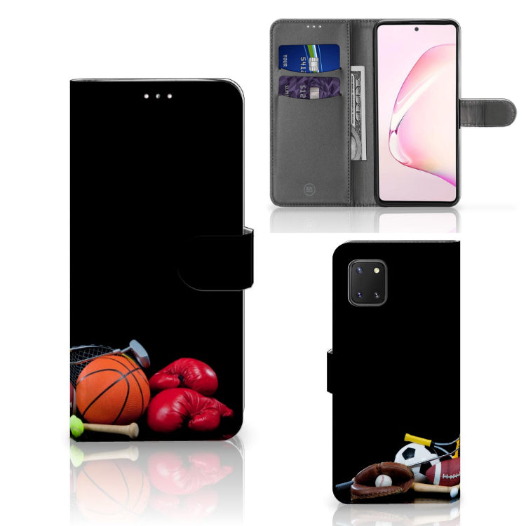 Samsung Note 10 Lite Wallet Case met Pasjes Sports