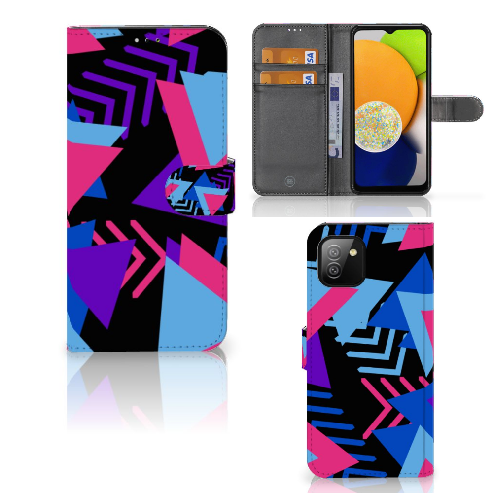 Samsung Galaxy A03 Book Case Funky Triangle