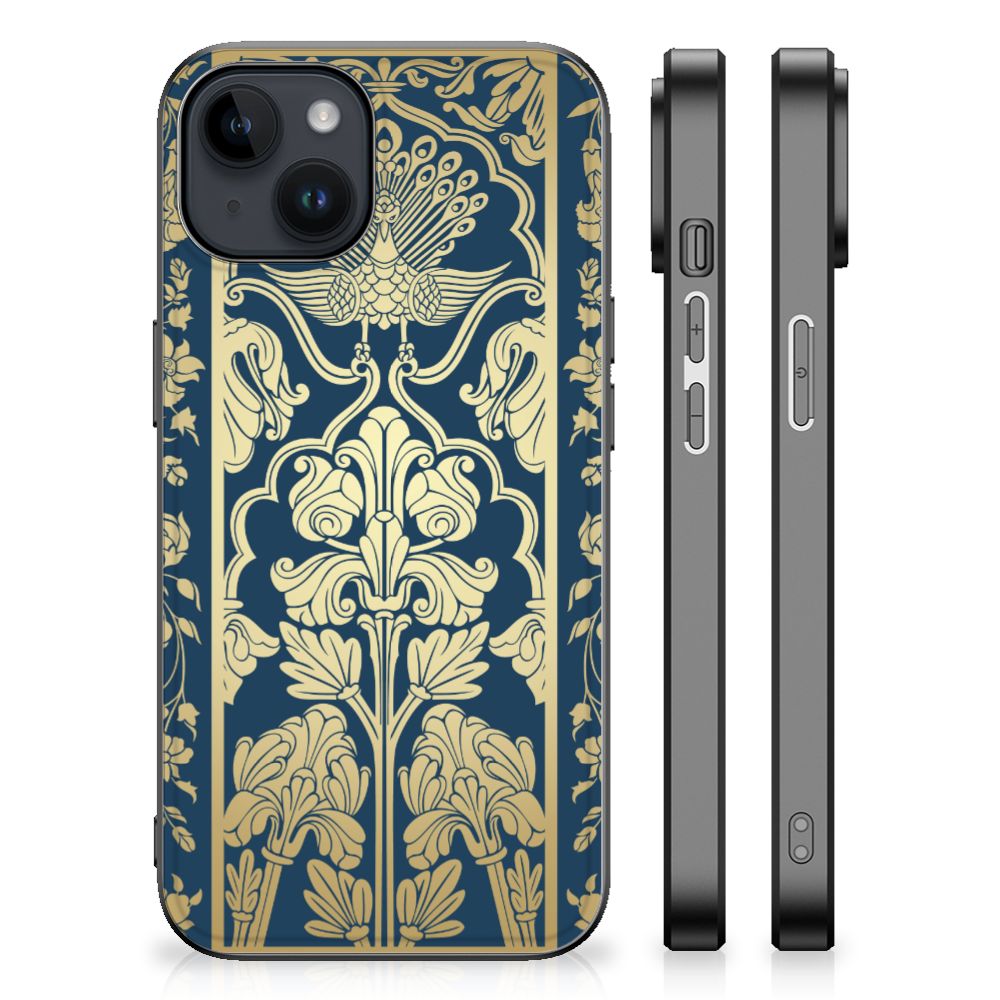 iPhone 15 Plus Bloemen Hoesje Beige Flowers
