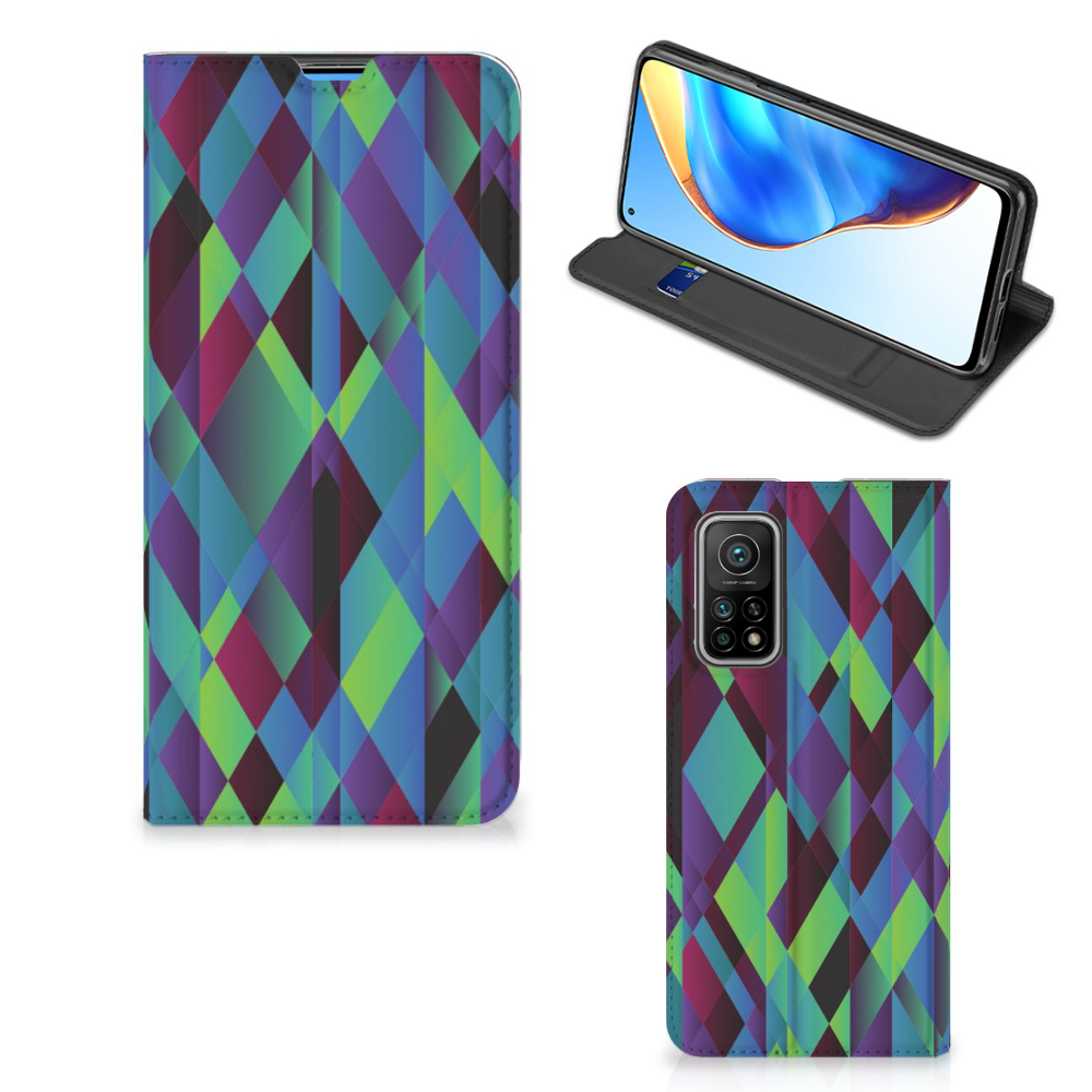 Xiaomi Mi 10T | 10T Pro Stand Case Abstract Green Blue - B2C Telecom