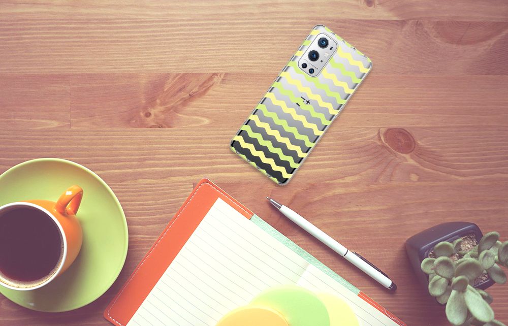 OnePlus 9 Pro TPU bumper Waves Yellow B2C Telecom
