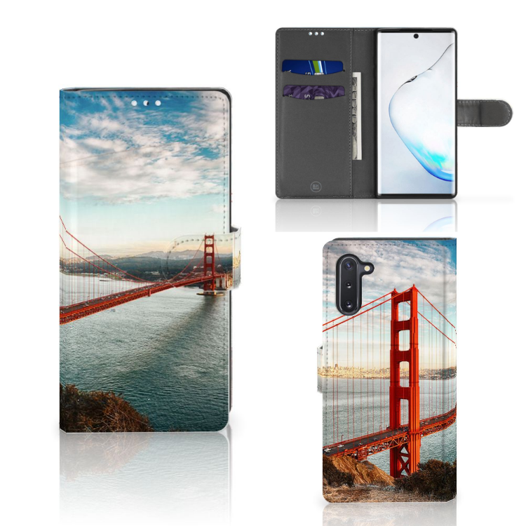 Samsung Galaxy Note 10 Flip Cover Golden Gate Bridge
