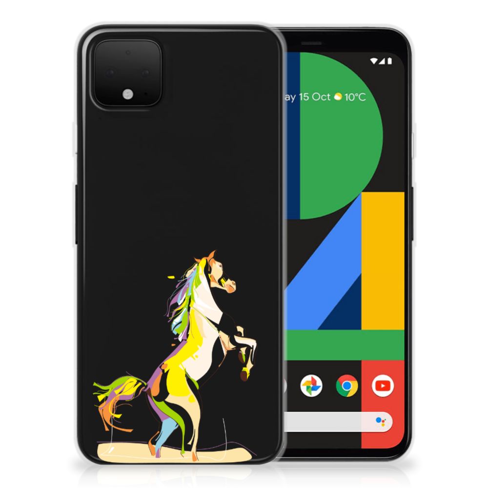 Google Pixel 4 XL Telefoonhoesje met Naam Horse Color