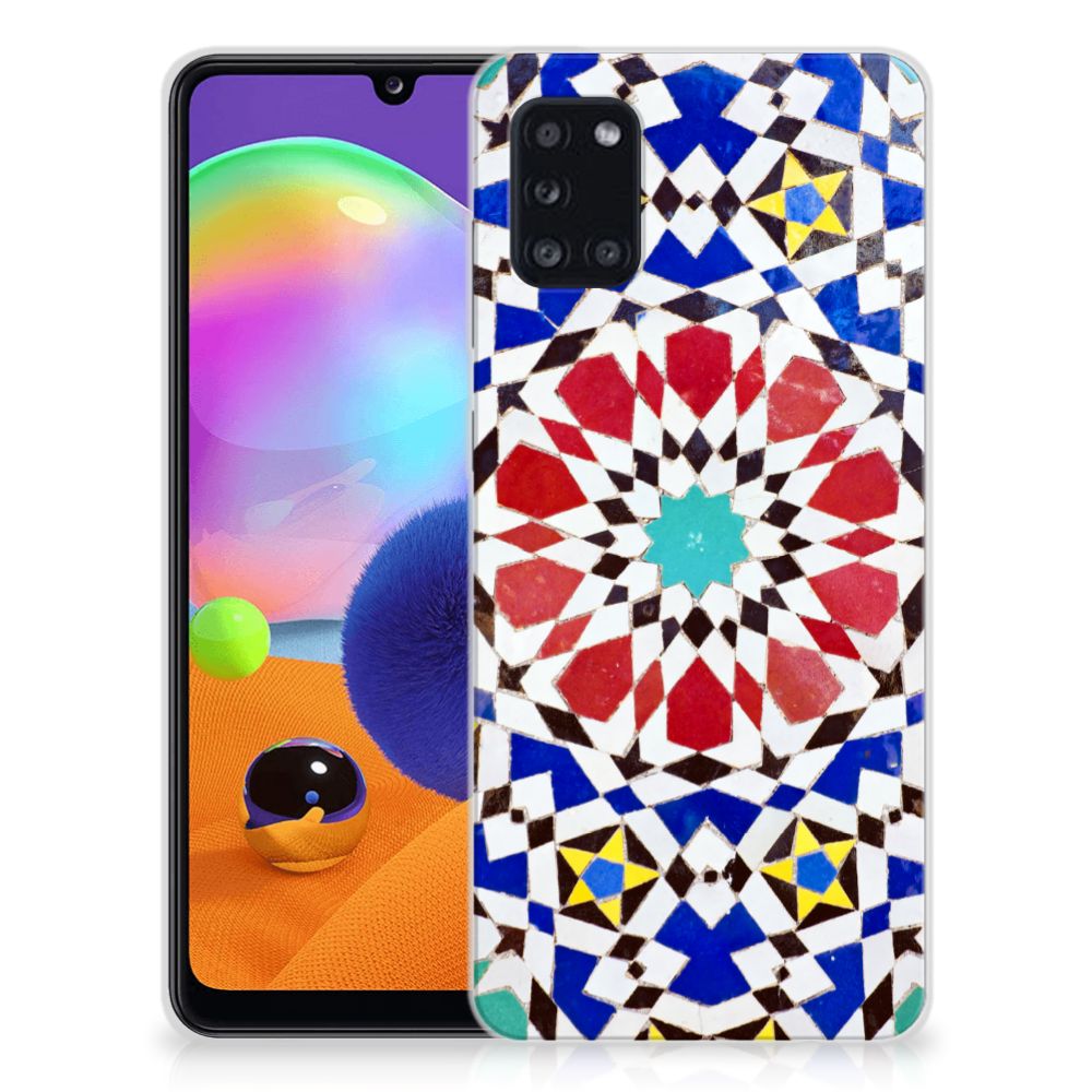 Samsung Galaxy A31 TPU Siliconen Hoesje Mozaïek B2C Telecom