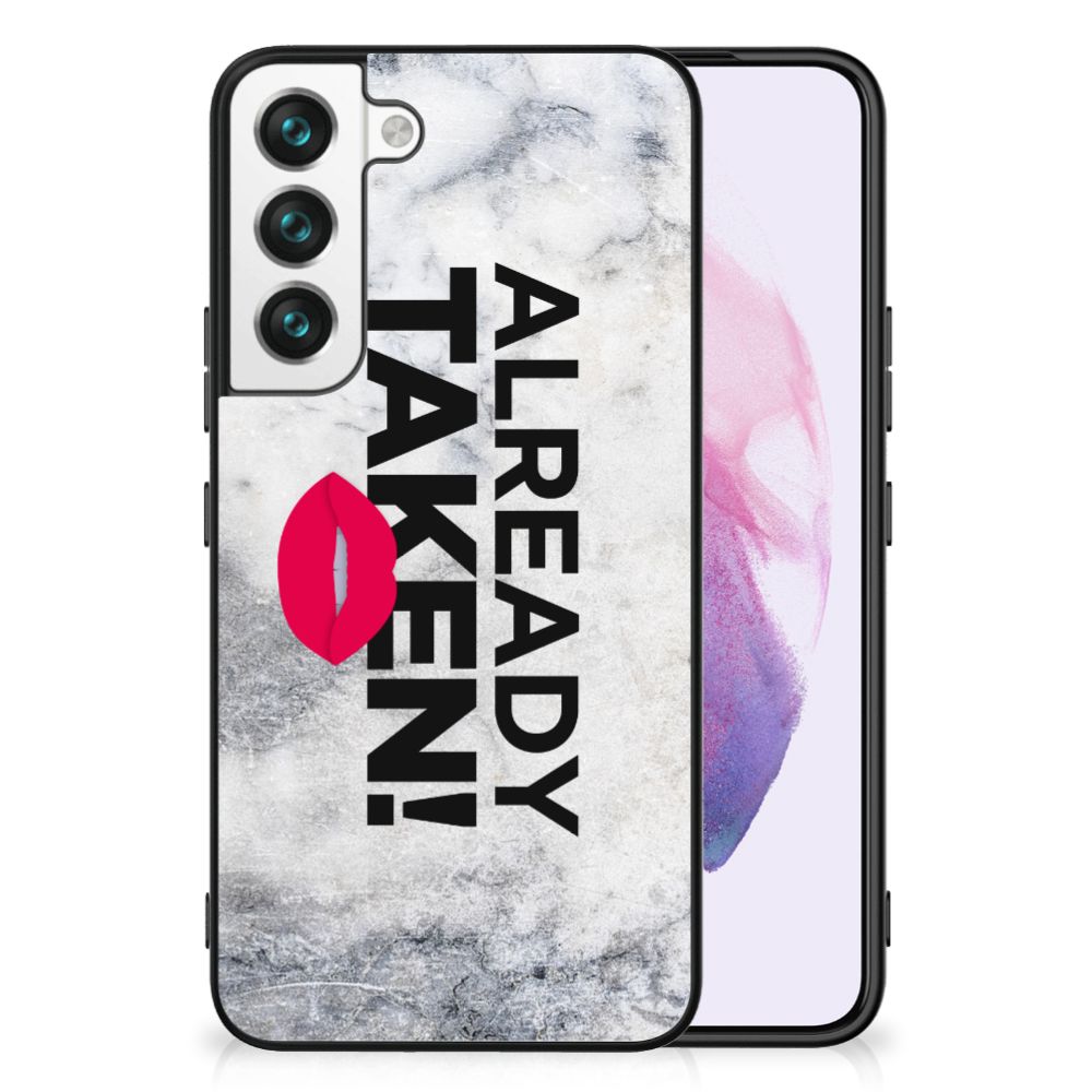 Samsung Galaxy S22 Telefoon Hoesje met tekst Already Taken White B2C Telecom
