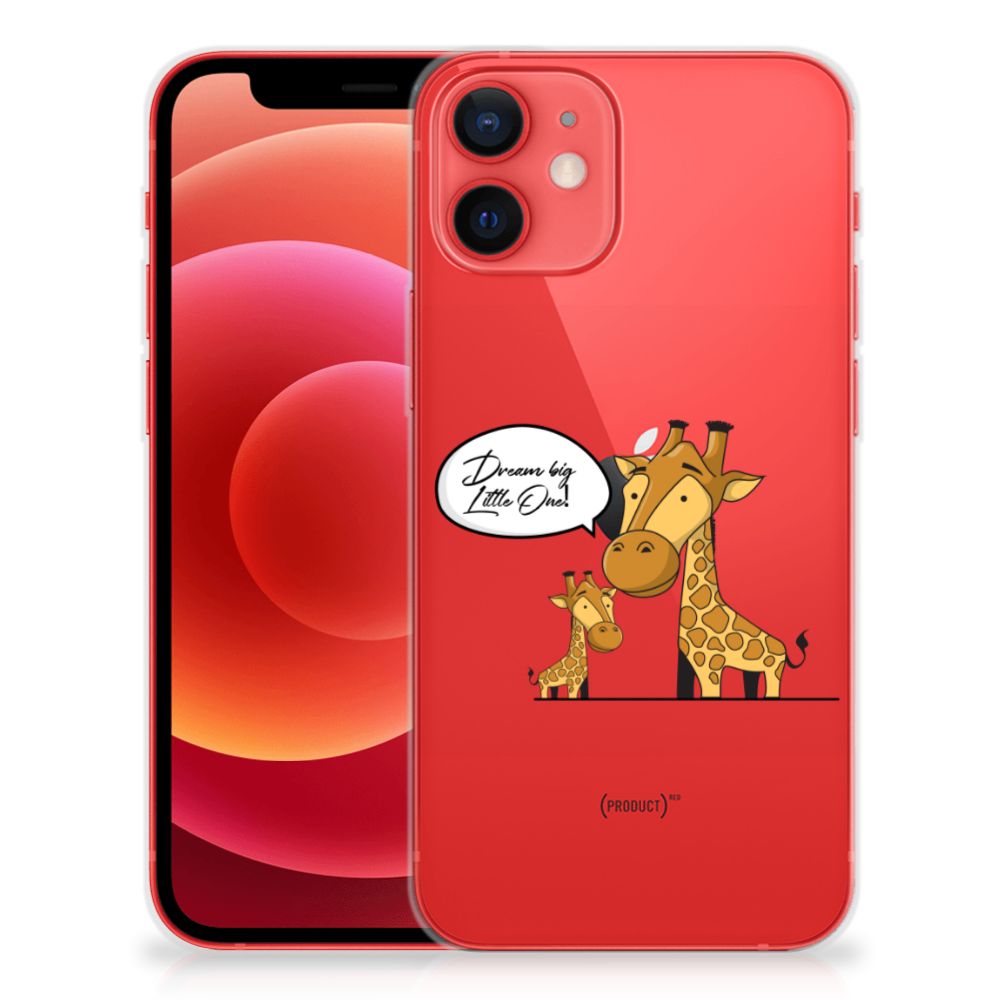 iPhone 12 Mini Telefoonhoesje met Naam Giraffe