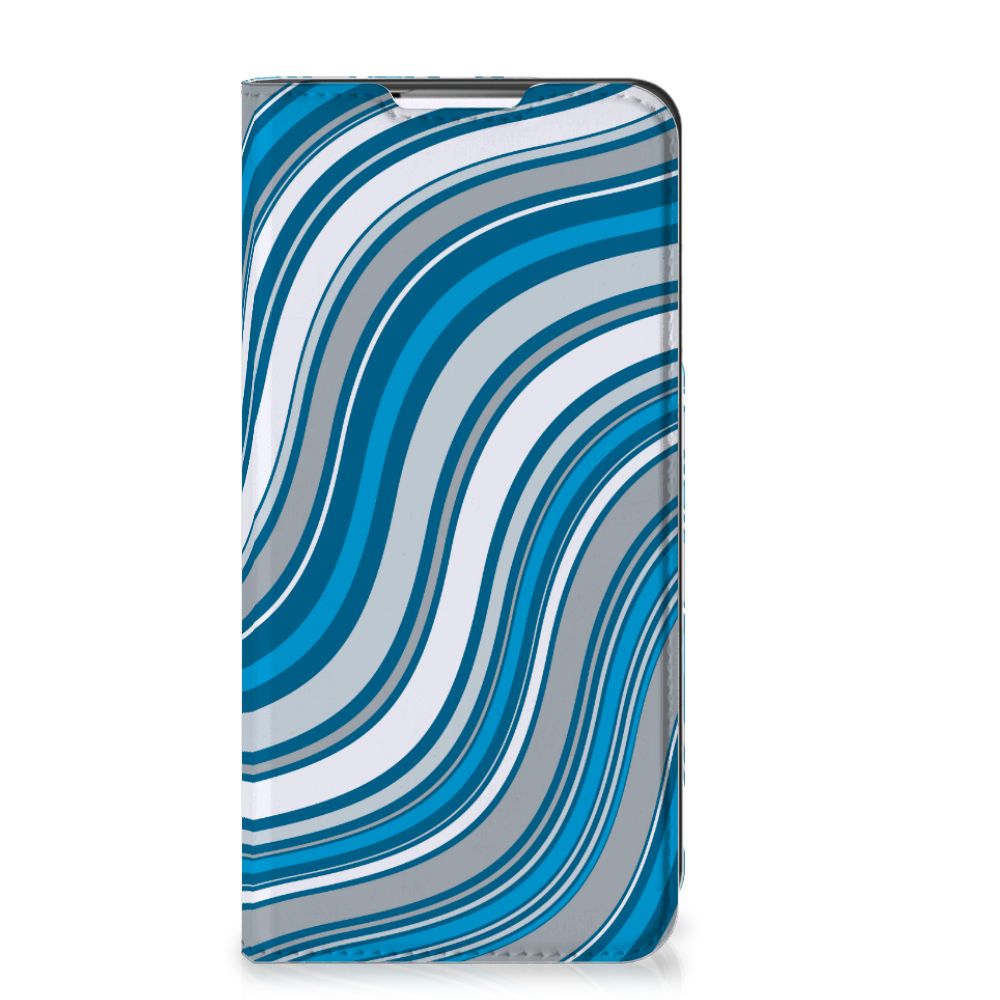 Samsung Galaxy S22 Plus Hoesje met Magneet Waves Blue - B2C Telecom