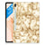 Samsung Galaxy Tab S7FE Tablet Back Cover Marmer Goud - B2C Telecom
