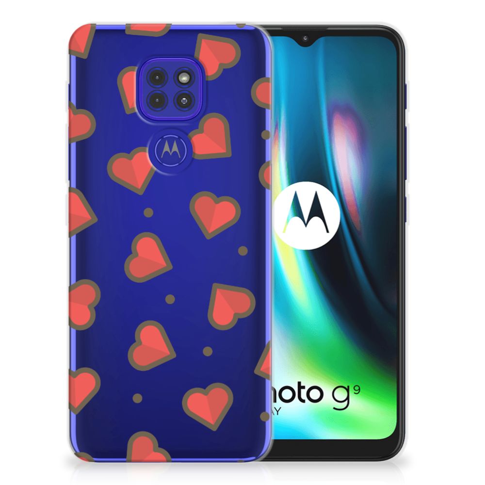 Motorola Moto G9 Play | E7 Plus TPU bumper Hearts B2C Telecom