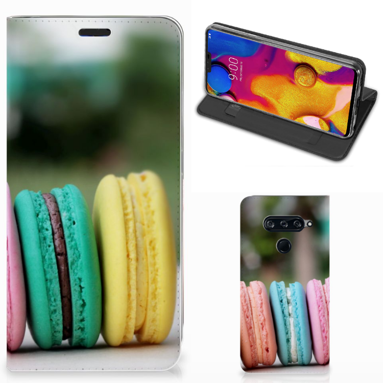 LG V40 Thinq Flip Style Cover Macarons