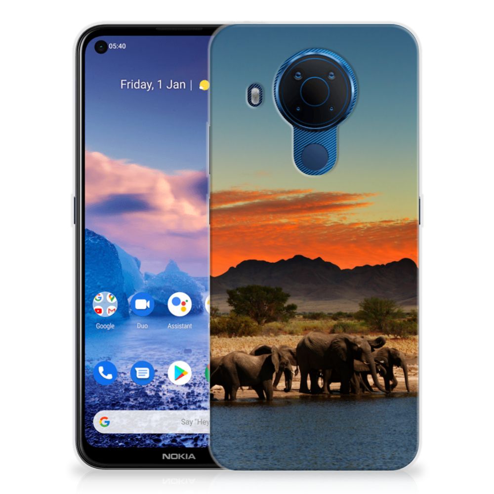 Nokia 5.4 TPU Hoesje Olifanten
