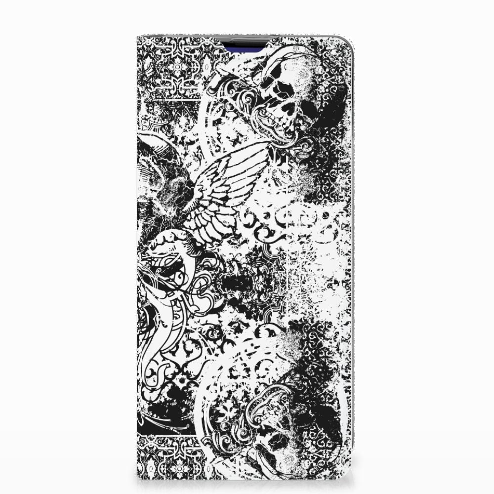 Mobiel BookCase Samsung Galaxy S10 Plus Skulls Angel
