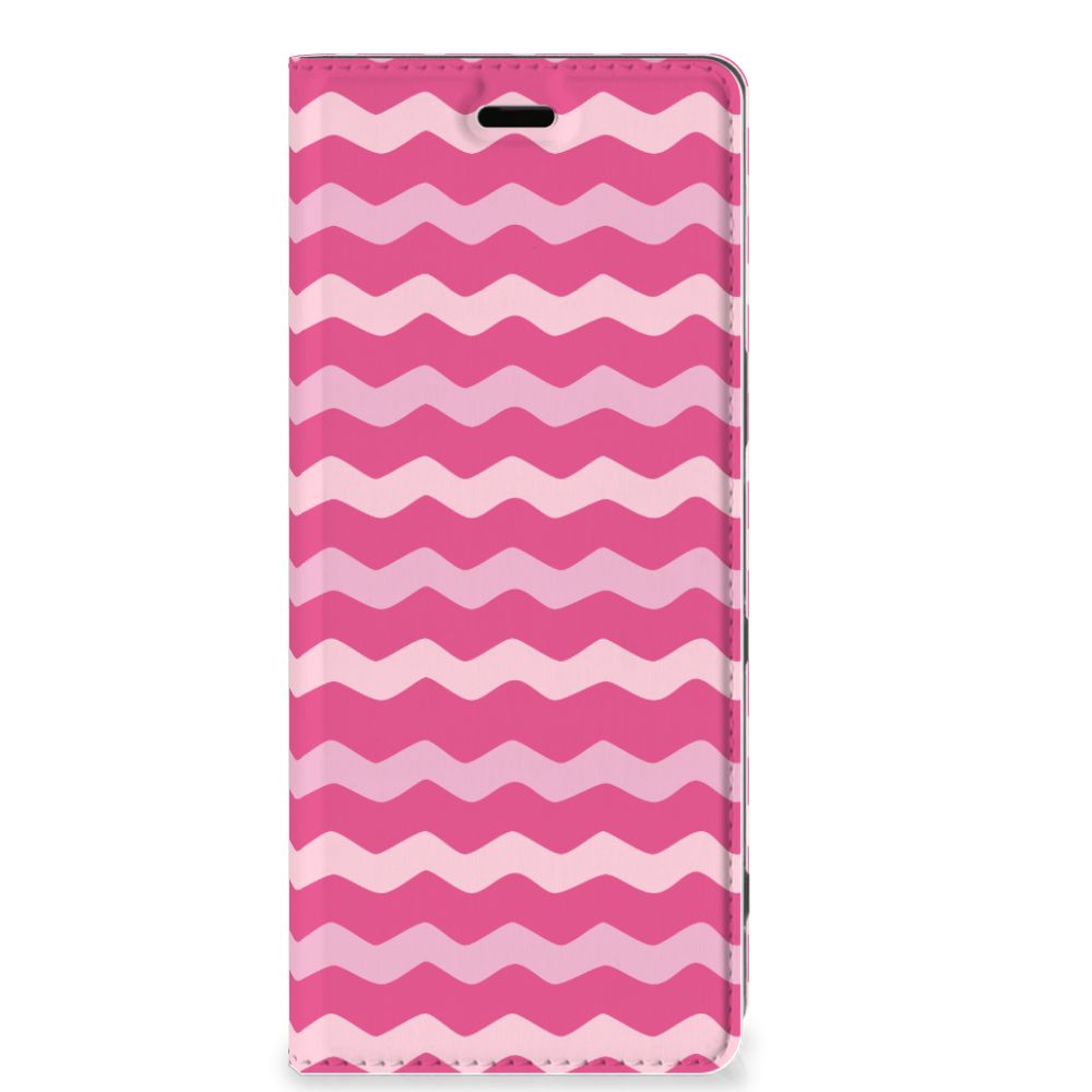Sony Xperia 5 Hoesje met Magneet Waves Pink - B2C Telecom