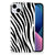iPhone 15 Plus TPU Hoesje Zebra met zwart en witte strepen đĻ, uniek en stijlvol accessoire voor je smartphone.