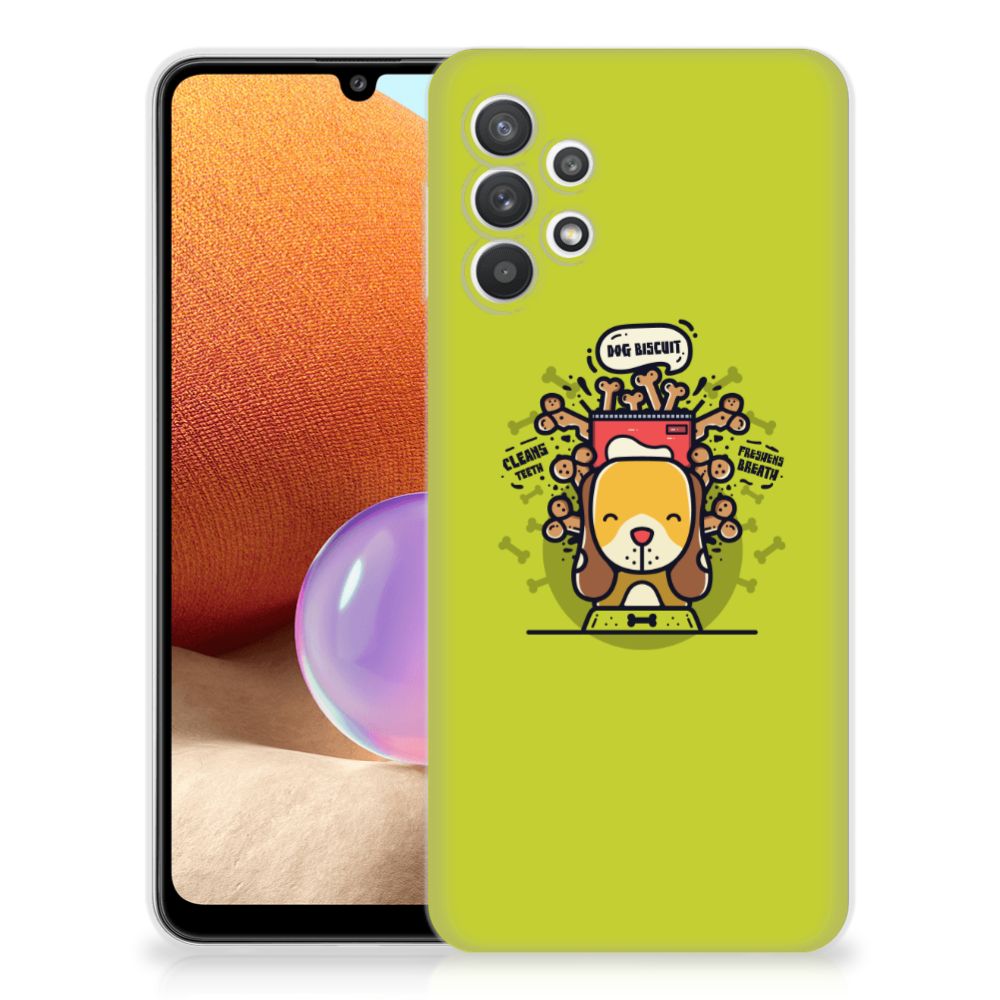 Samsung Galaxy A32 4G | A32 5G Enterprise Editie Telefoonhoesje met Naam Doggy Biscuit B2C Telecom