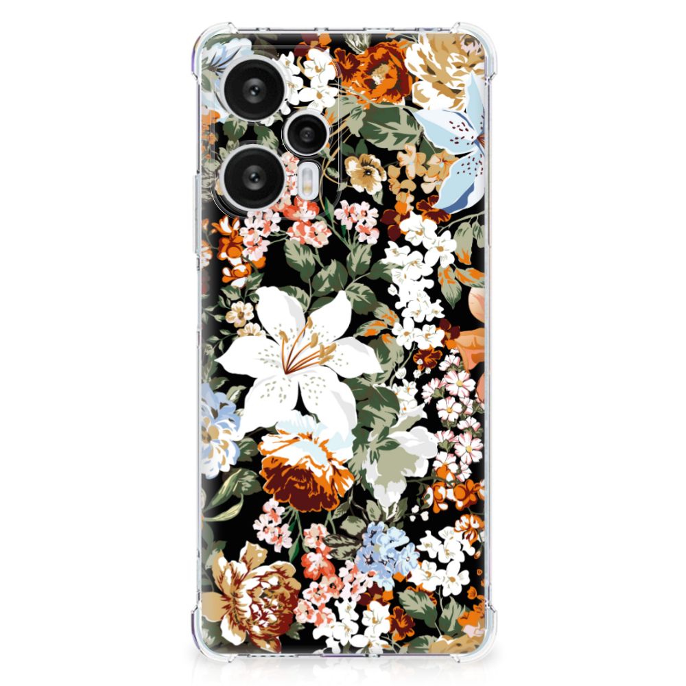 Case voor Xiaomi Poco F5 Dark Flowers