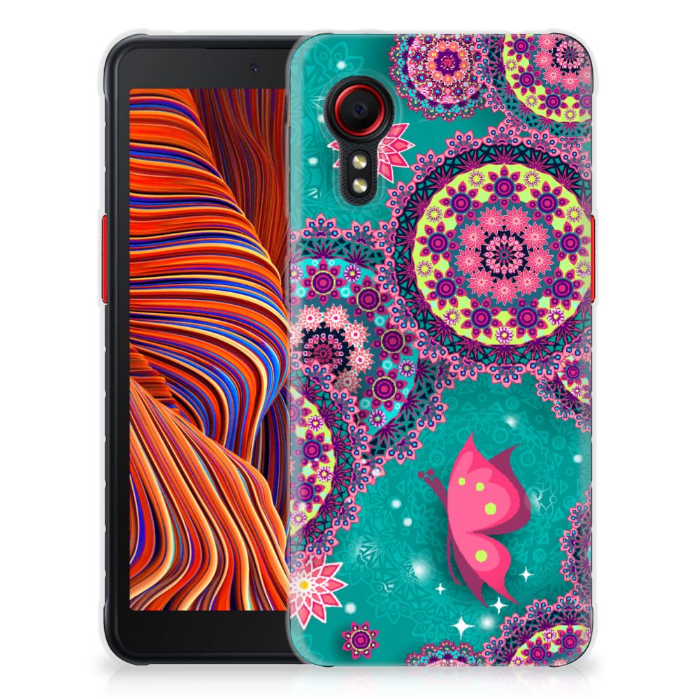 Samsung Galaxy Xcover 5 Hoesje maken Cirkels en Vlinders B2C Telecom