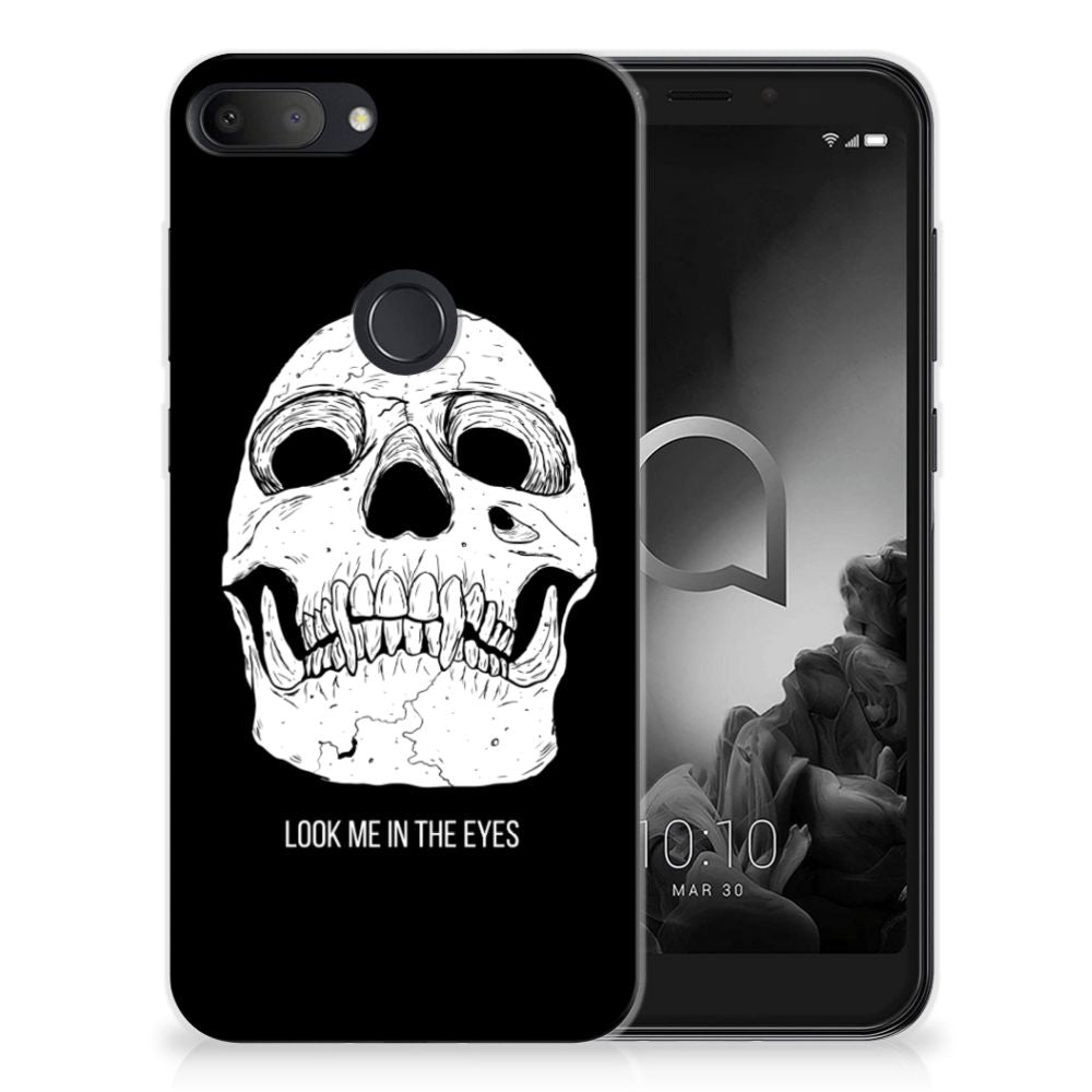 Silicone Back Case Alcatel 1S (2019) Skull Eyes