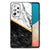 Samsung Galaxy A53 Marmeren Print Telefoonhoesje Marmer Wit Zwart - Origineel Cadeau Man