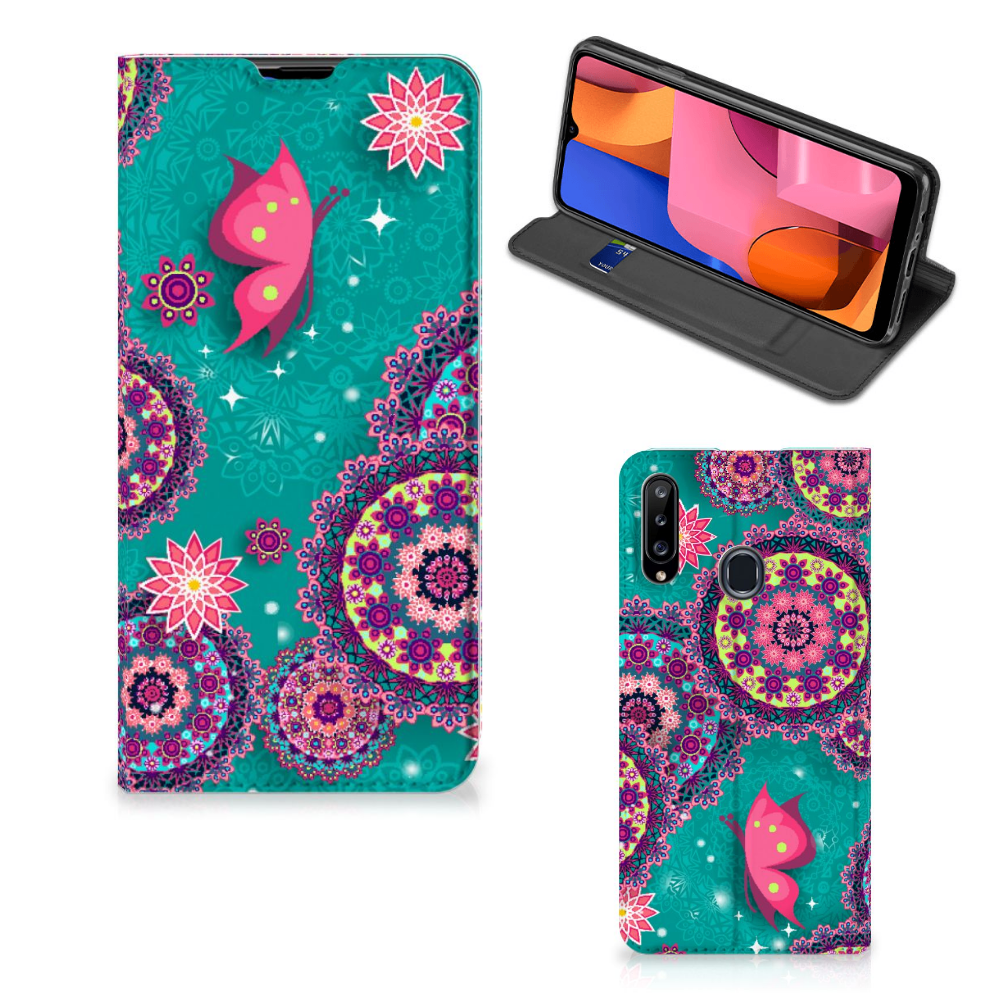 Samsung Galaxy A20s Bookcase Cirkels en Vlinders - B2C Telecom