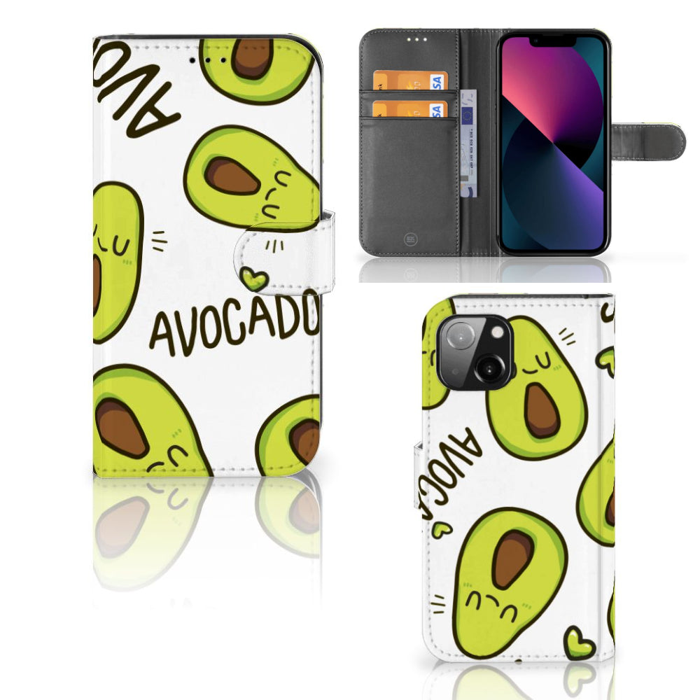 Apple iPhone 13 Leuk Hoesje Avocado Singing