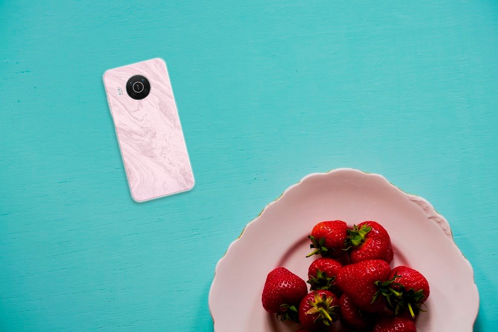Nokia X10 | X20 TPU Siliconen Hoesje Marble Pink B2C Telecom