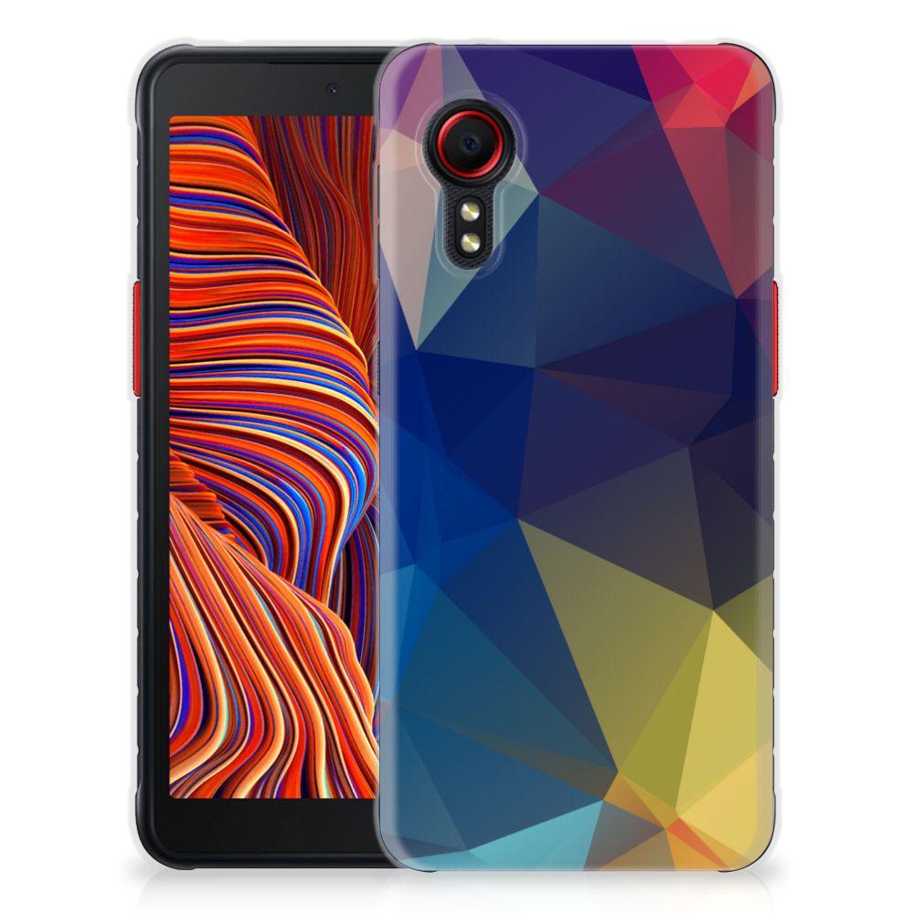 Samsung Galaxy Xcover 5 TPU Hoesje Polygon Dark B2C Telecom