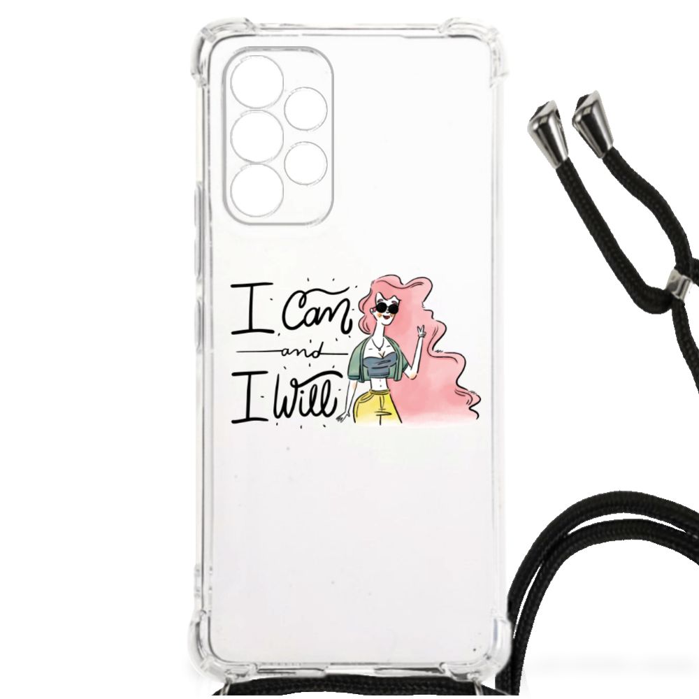 Samsung Galaxy A53 Stevig Bumper Hoesje i Can