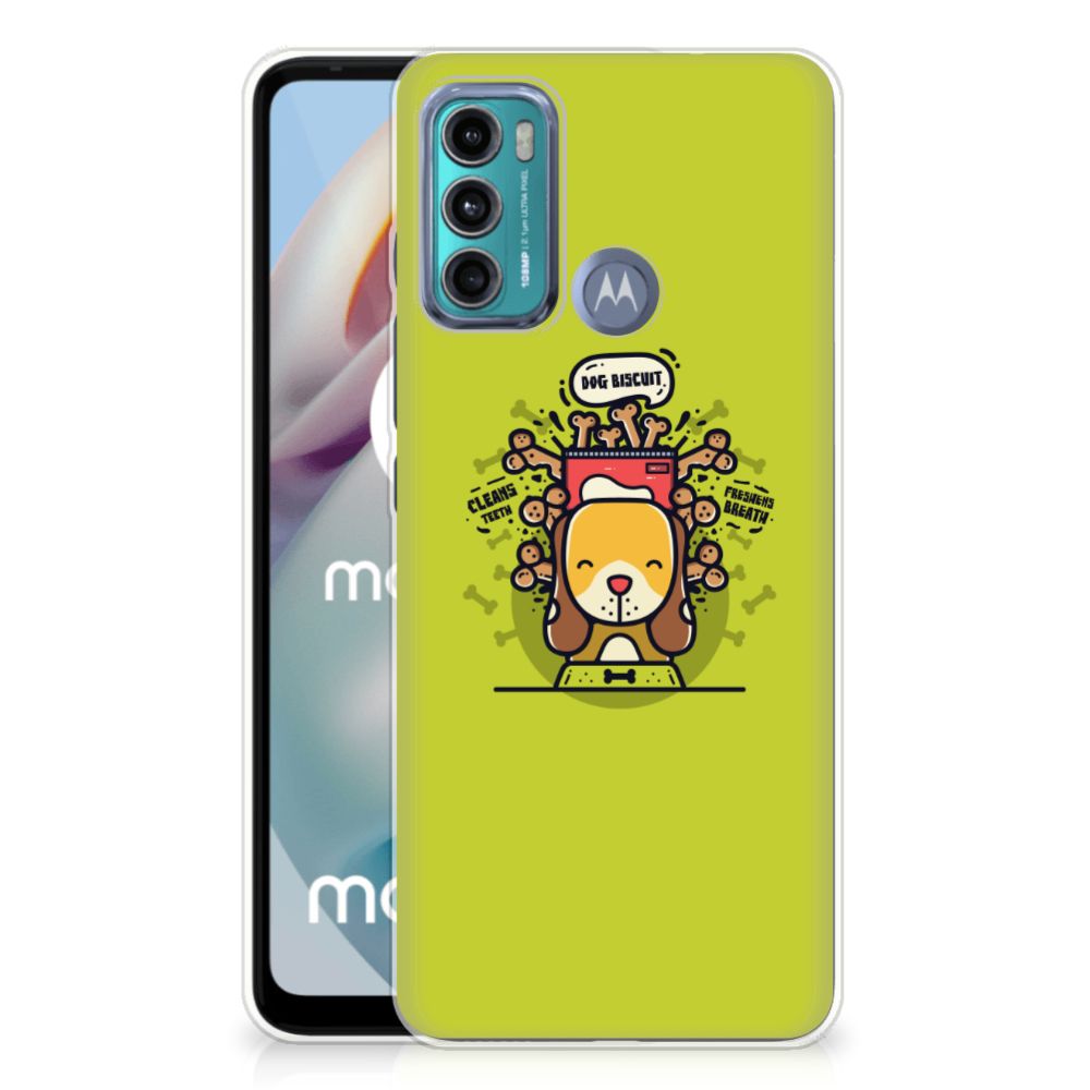 Motorola Moto G60 Telefoonhoesje met Naam Doggy Biscuit B2C Telecom