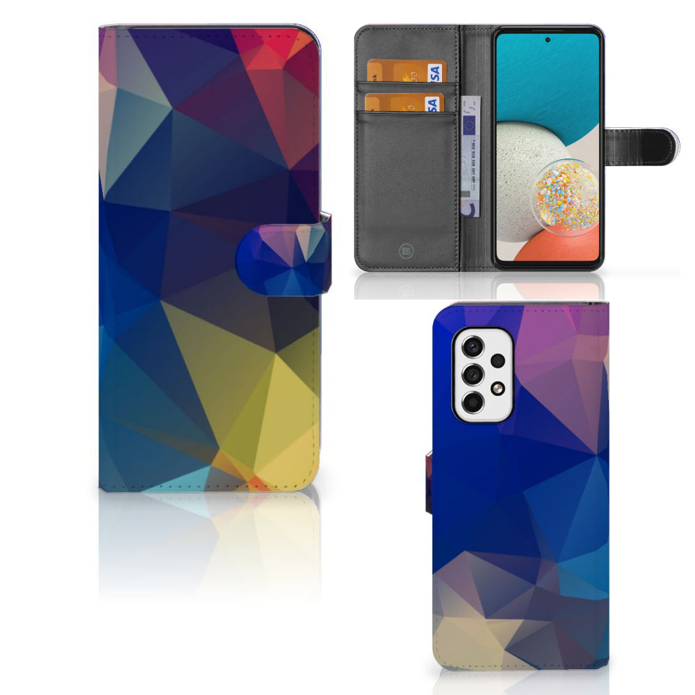 Samsung Galaxy A53 Book Case Polygon Dark