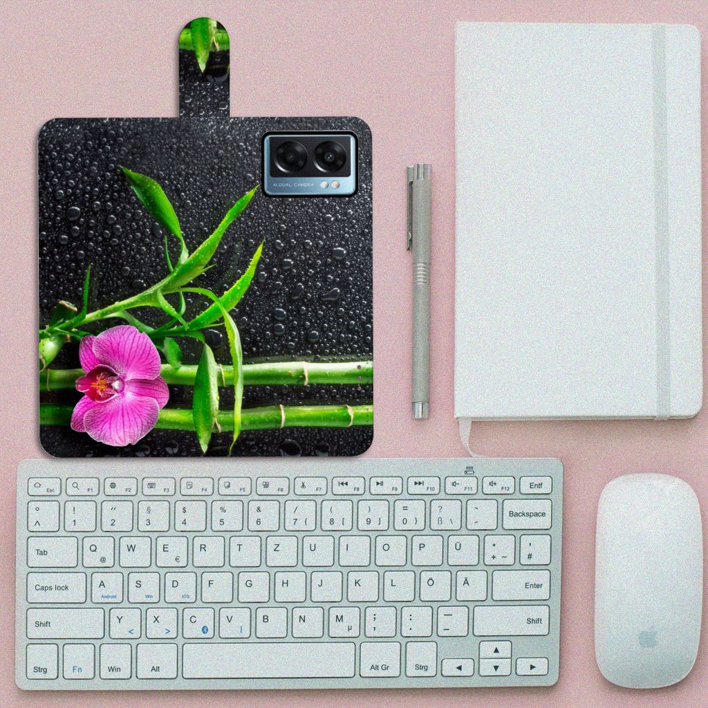 OPPO A77 5G | A57 5G Hoesje Orchidee