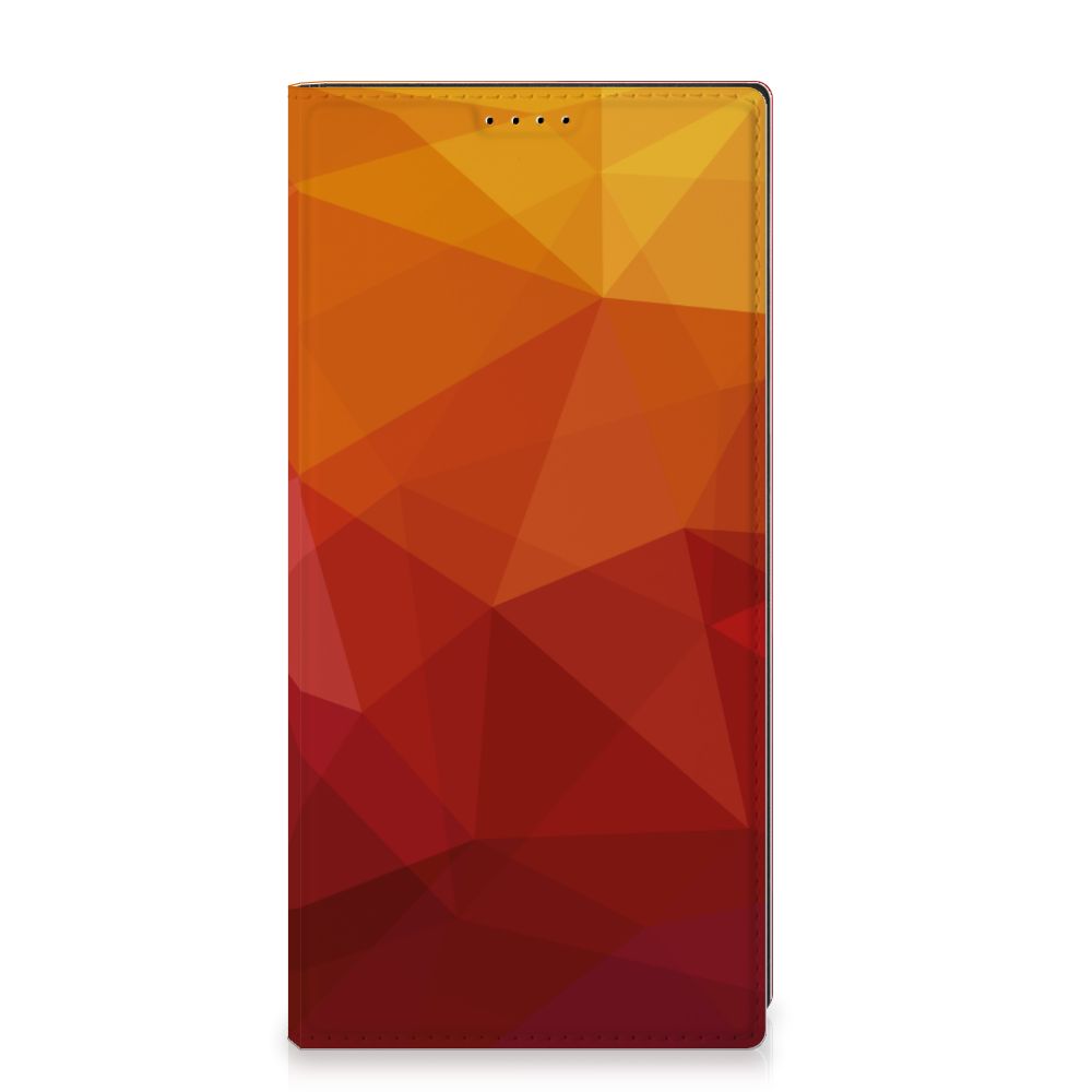 Stand Case voor Samsung Galaxy S23 Ultra Polygon Red - B2C Telecom