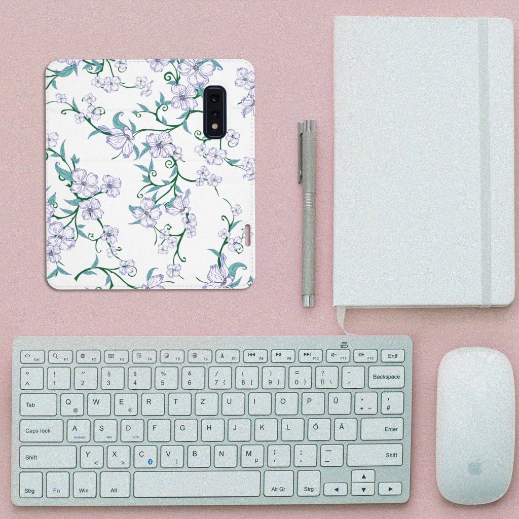 Samsung Galaxy S10e Uniek Smart Cover Blossom White