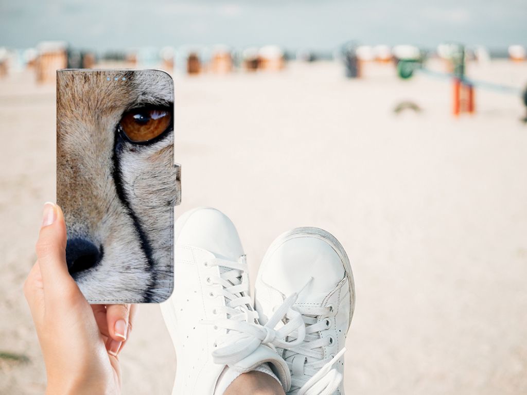 Huawei P40 Lite Telefoonhoesje met Pasjes Cheetah