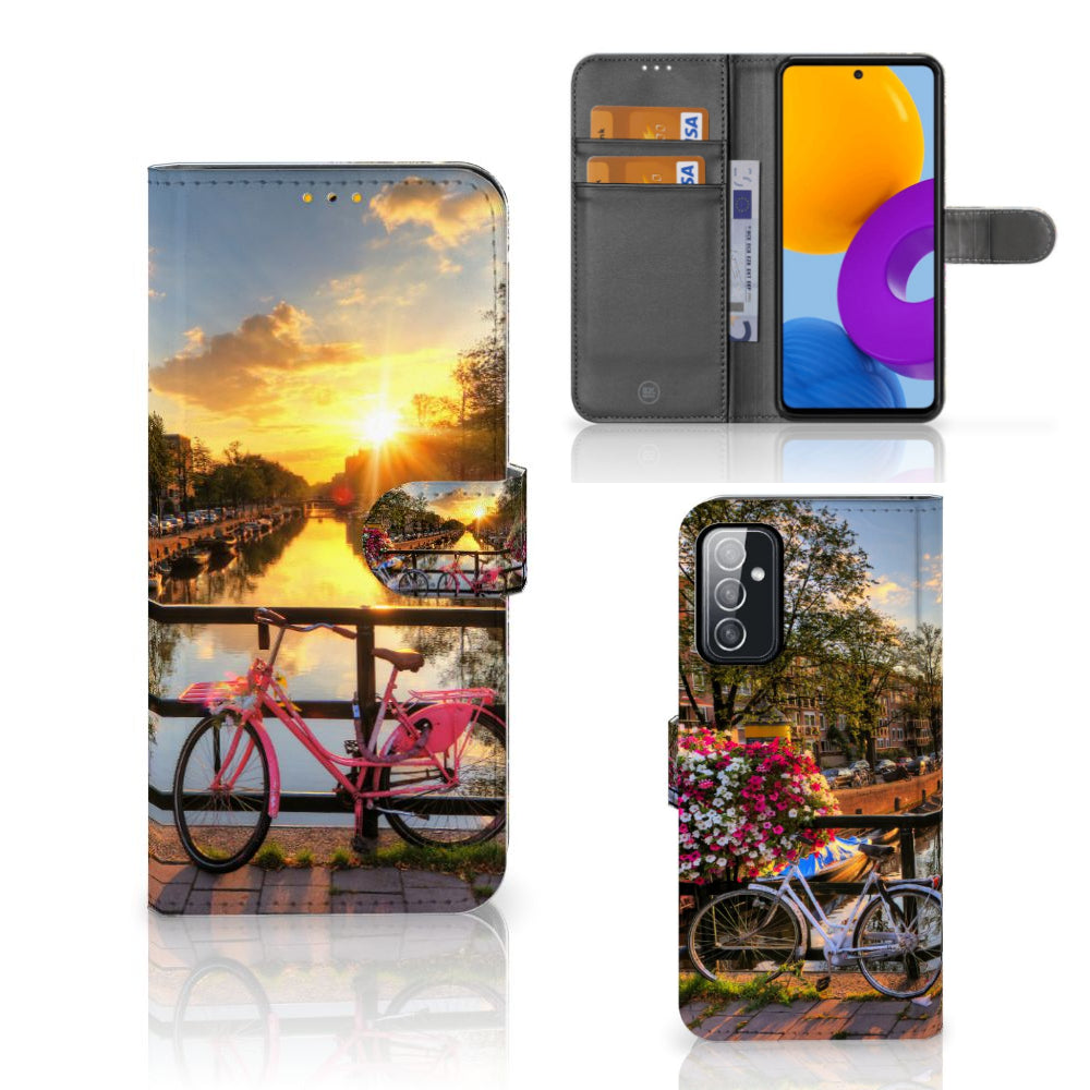 Samsung Galaxy M52 Flip Cover Amsterdamse Grachten