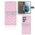Samsung Galaxy S22 Ultra Portemonnee Hoesje Flowers Pink DTMP