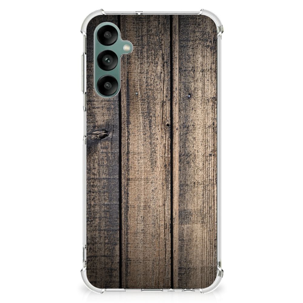 Samsung Galaxy A24 Stevig Telefoonhoesje Steigerhout