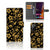 Samsung Galaxy Note20 Ultra Hoesje Gouden Bloemen