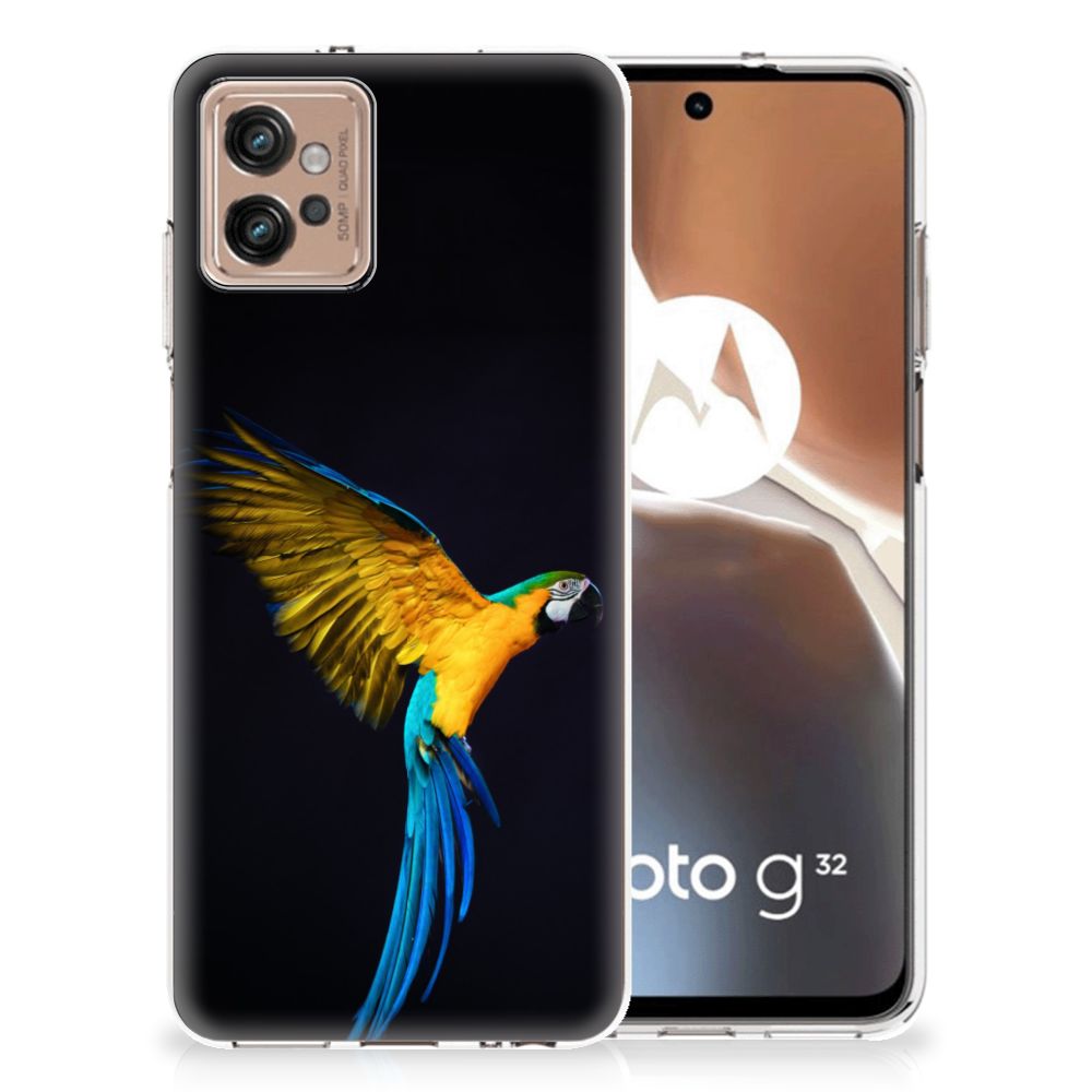 Motorola Moto G32 TPU Hoesje Papegaai B2C Telecom