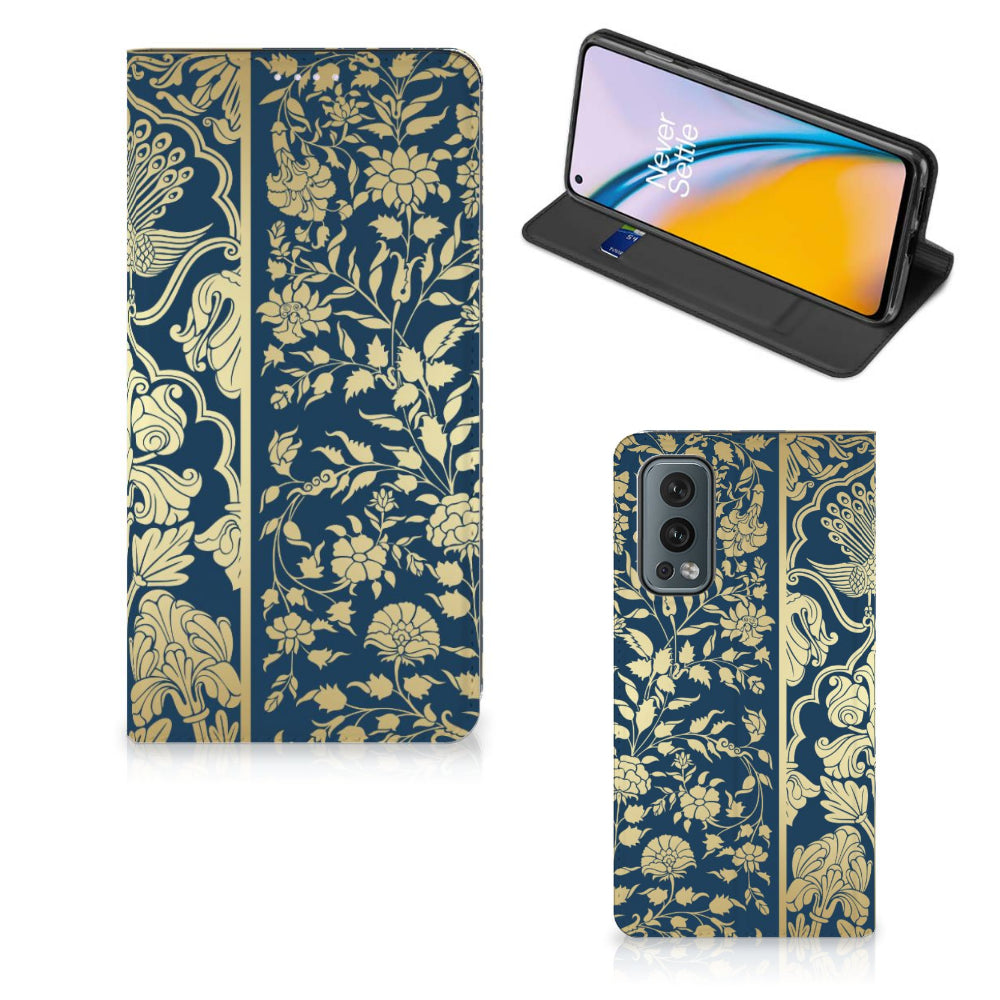 OnePlus Nord 2 5G Smart Cover Beige Flowers