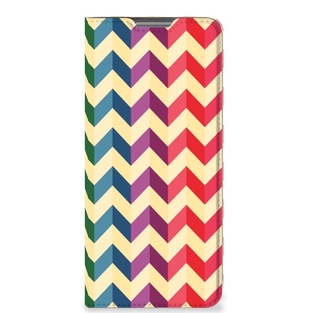Xiaomi 12 Pro Hoesje met Magneet Zigzag Multi Color - B2C Telecom