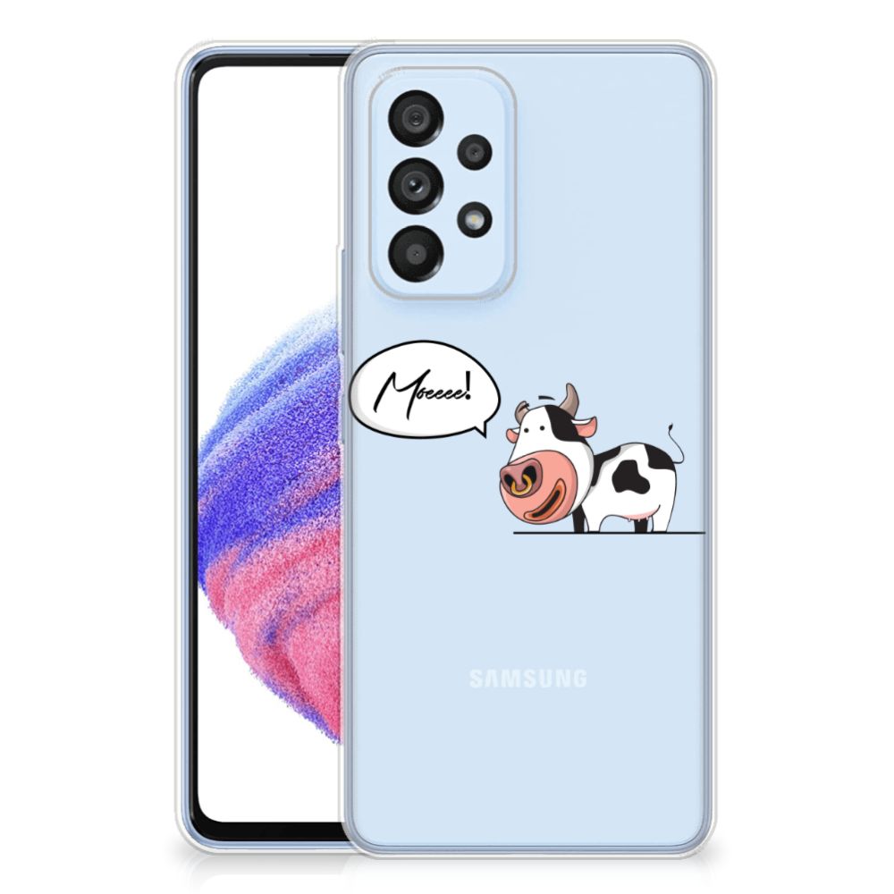 Samsung Galaxy A53 5G Telefoonhoesje met Naam Cow