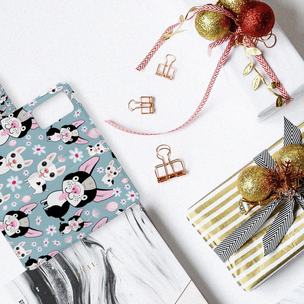 Huawei P40 Pro Telefoonhoesje met Pasjes Hondjes