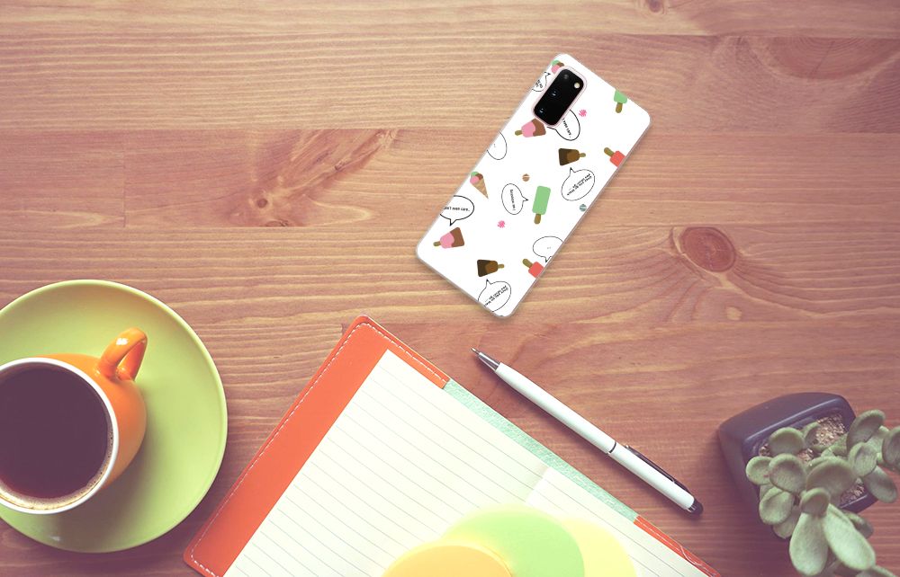 Samsung Galaxy S20 Siliconen Case IJsjes
