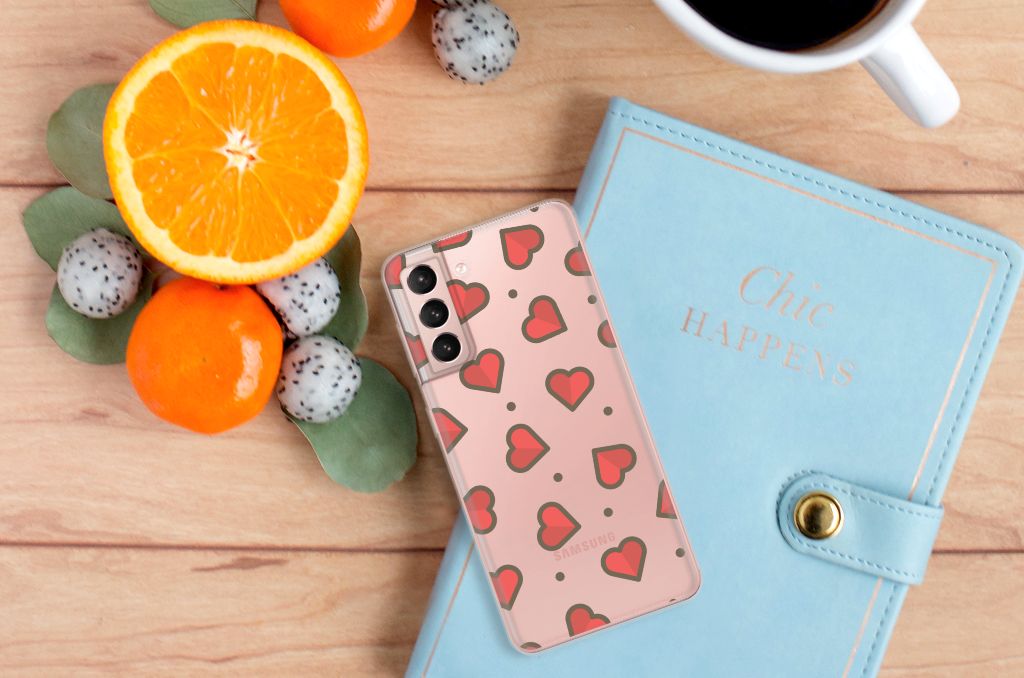 Samsung Galaxy S21 TPU bumper Hearts B2C Telecom