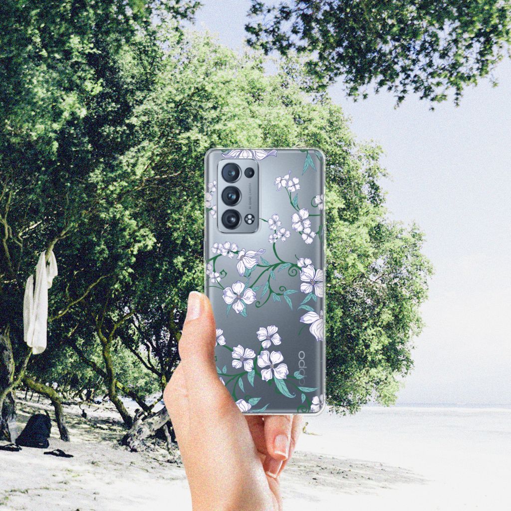 OPPO Reno 6 Pro Plus 5G Uniek TPU Case Blossom White B2C Telecom