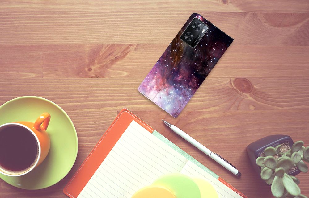 Stand Case voor OPPO A57 | A57s | A77 4G Galaxy - B2C Telecom