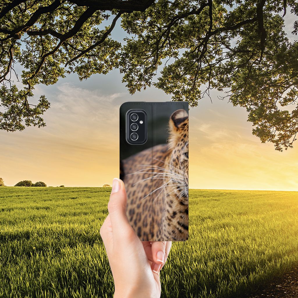 Samsung Galaxy M52 Hoesje maken Luipaard - B2C Telecom